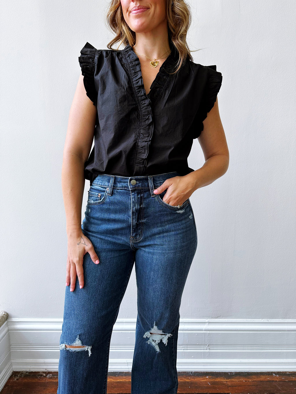 Ruffle Edge Blouse
