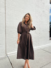 Washed Umber Shirtdress