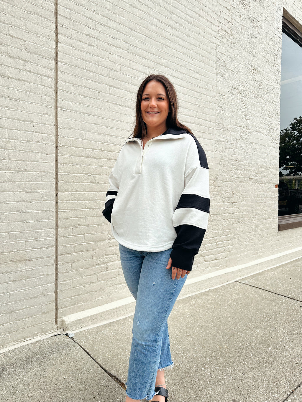 Warm Down Pullover in Ivory