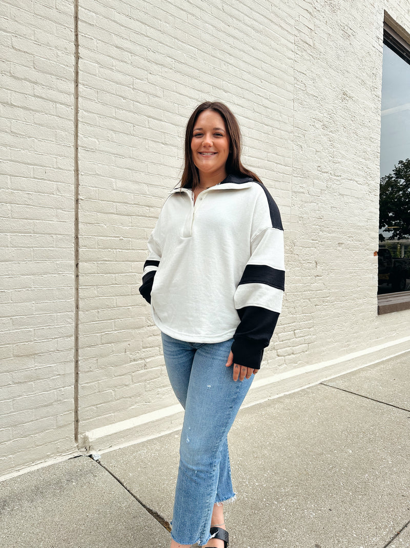 Warm Down Pullover in Ivory
