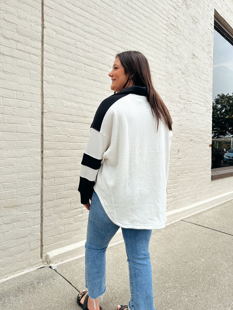 Warm Down Pullover in Ivory
