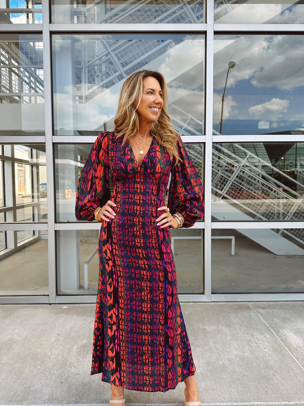 Such A Dream Balloon Sleeve Maxi