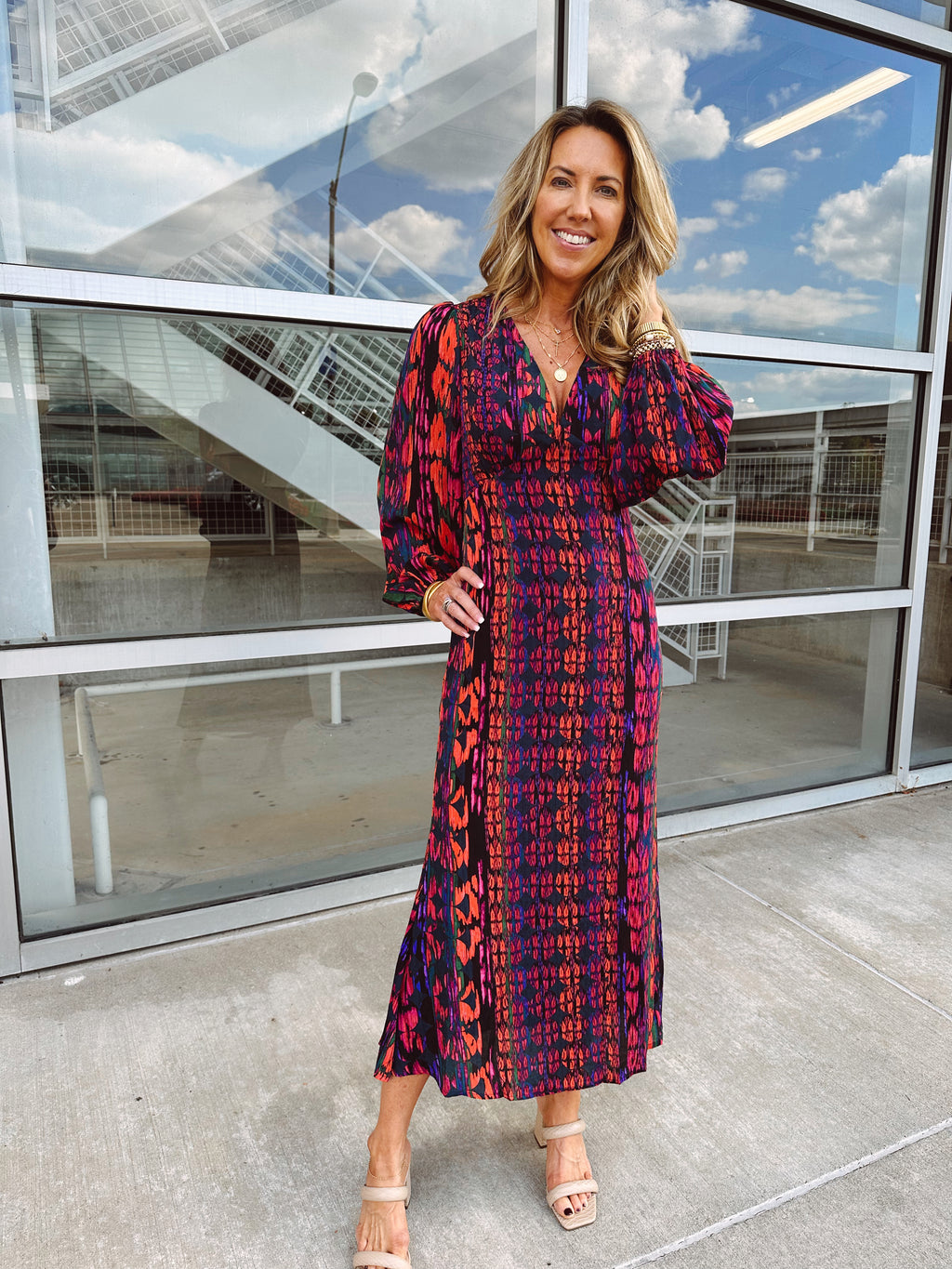 Such A Dream Balloon Sleeve Maxi