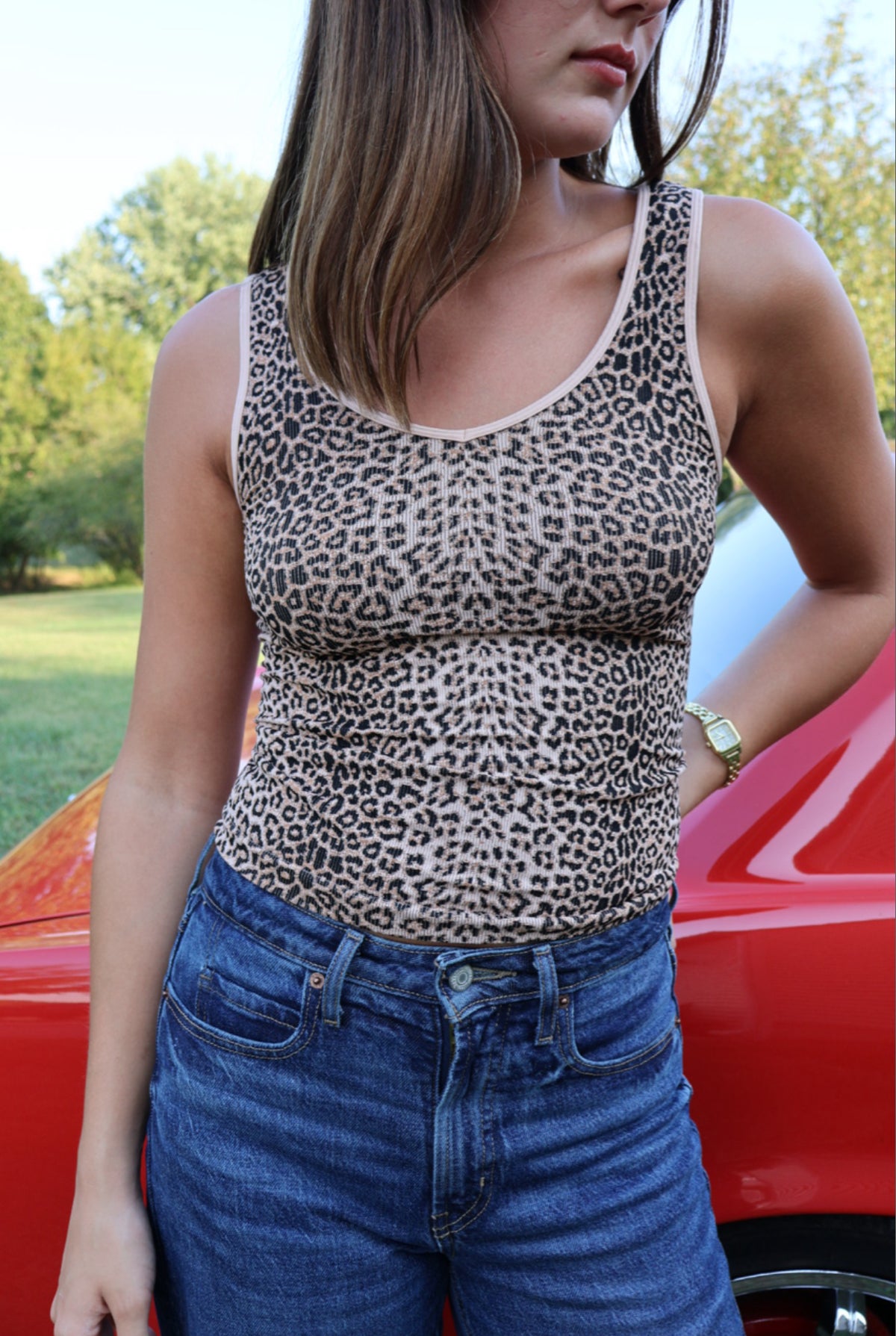 Reversible Leopard Tank Top