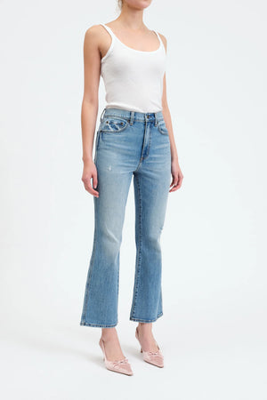 Soho High Rise Ankle Flare in All Mine Vintage
