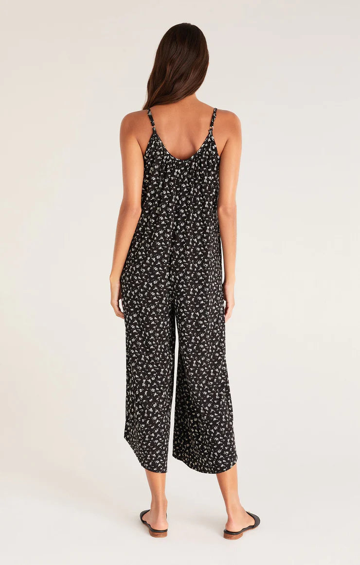 Ditsy Flared Jumpsuit