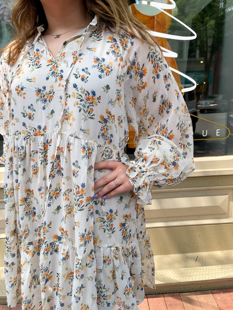 Flower Fields Babydoll Dress