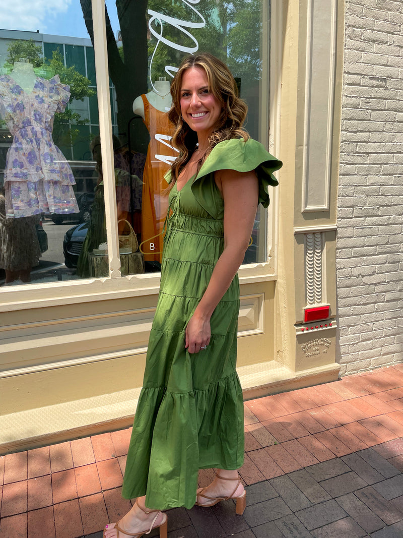 Martini Tiered Midi Dress
