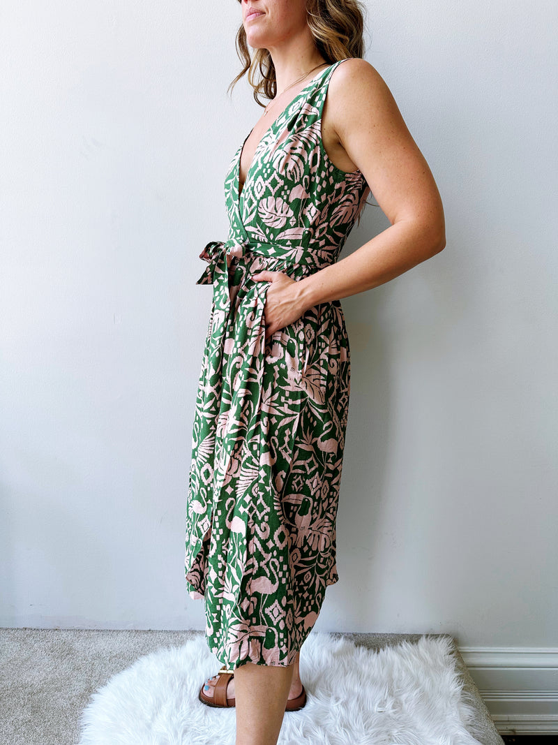 Summer Carnival Wrap Dress