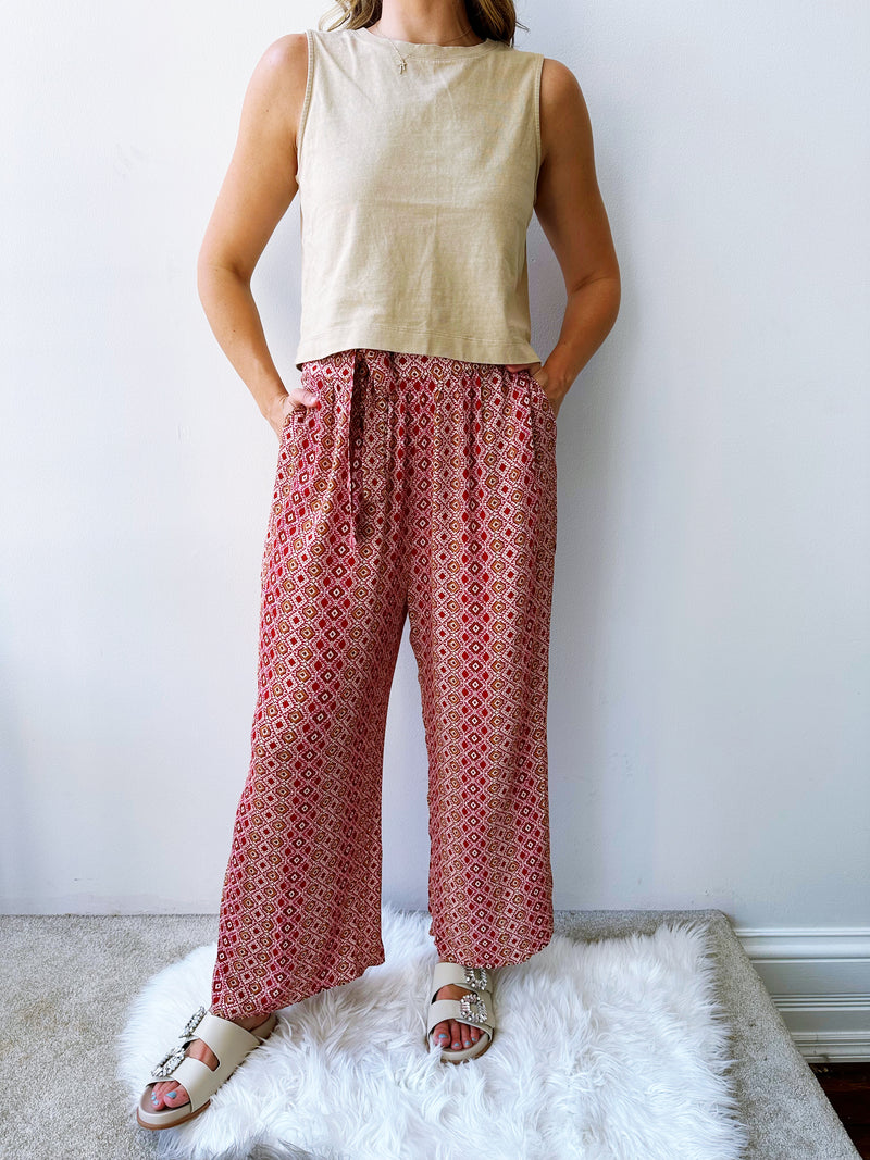 Persian Printed Wide Leg Pant