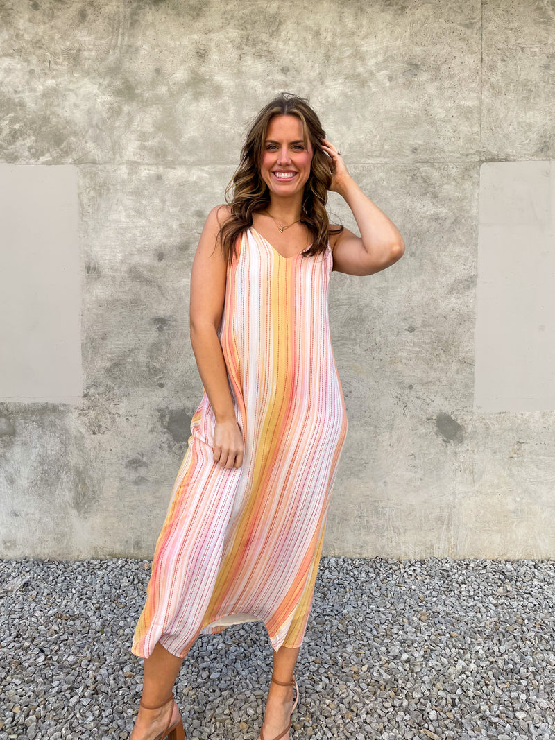 Sayulita Stripe Maxi Dress