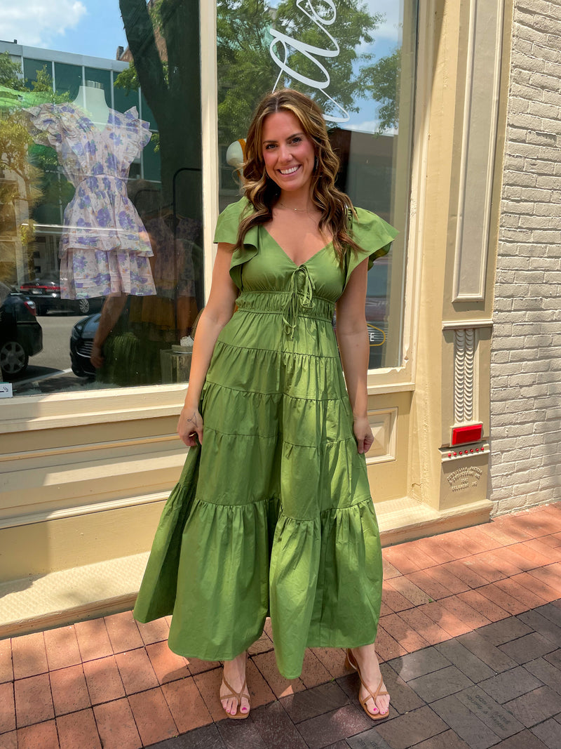Martini Tiered Midi Dress