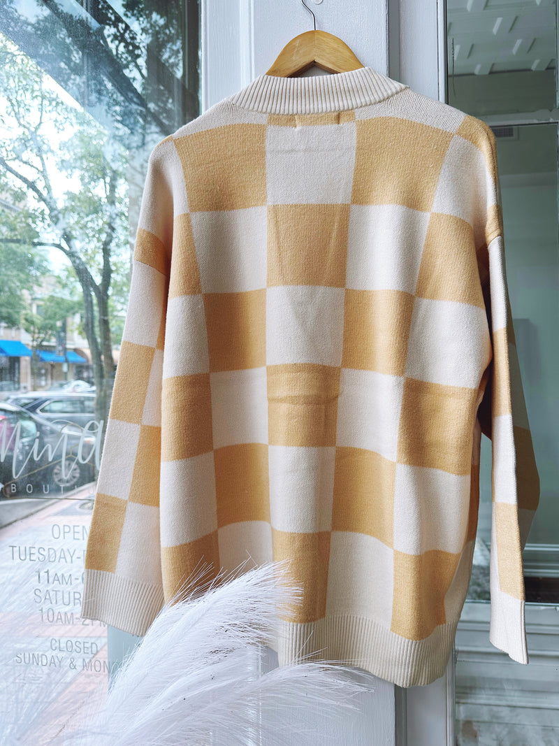 Check Me Out Cardigan in Banana