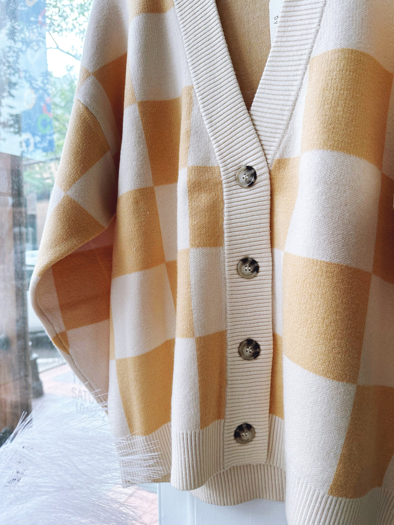 Check Me Out Cardigan in Banana