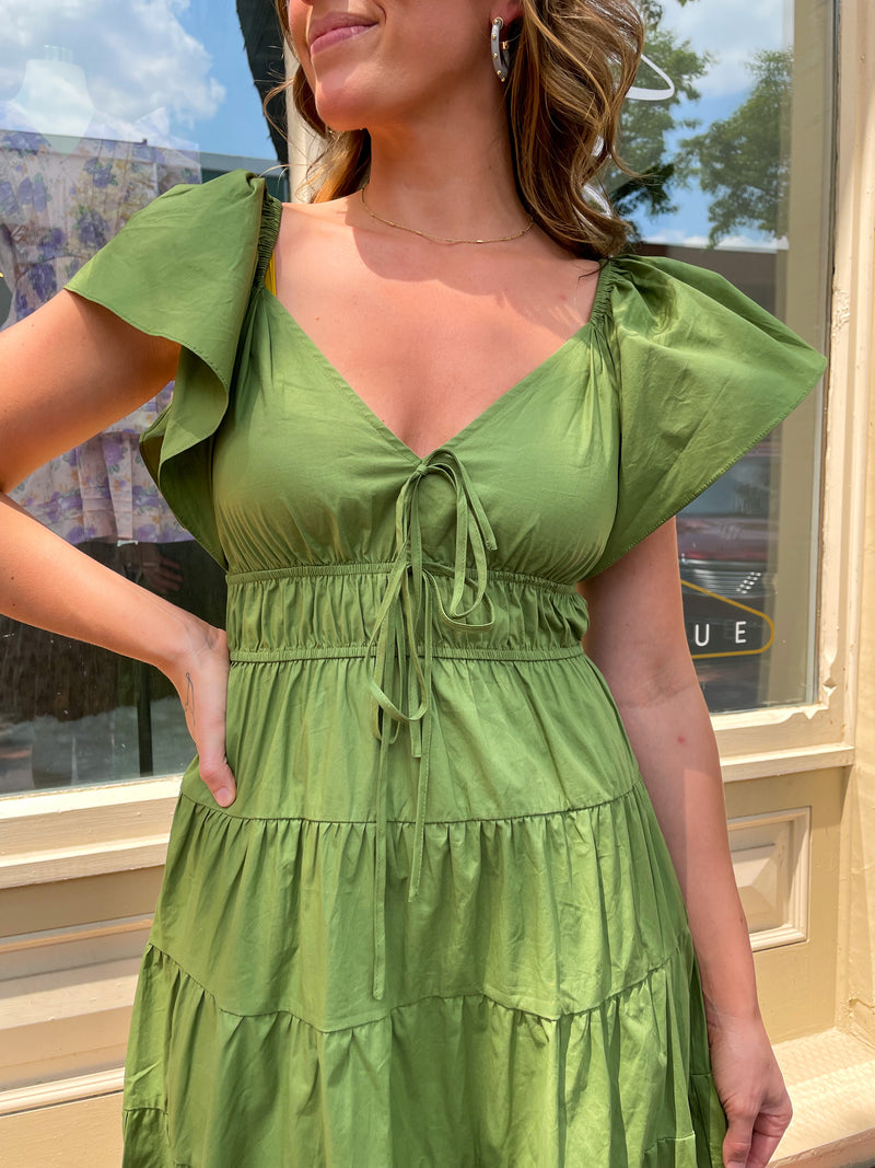 Martini Tiered Midi Dress