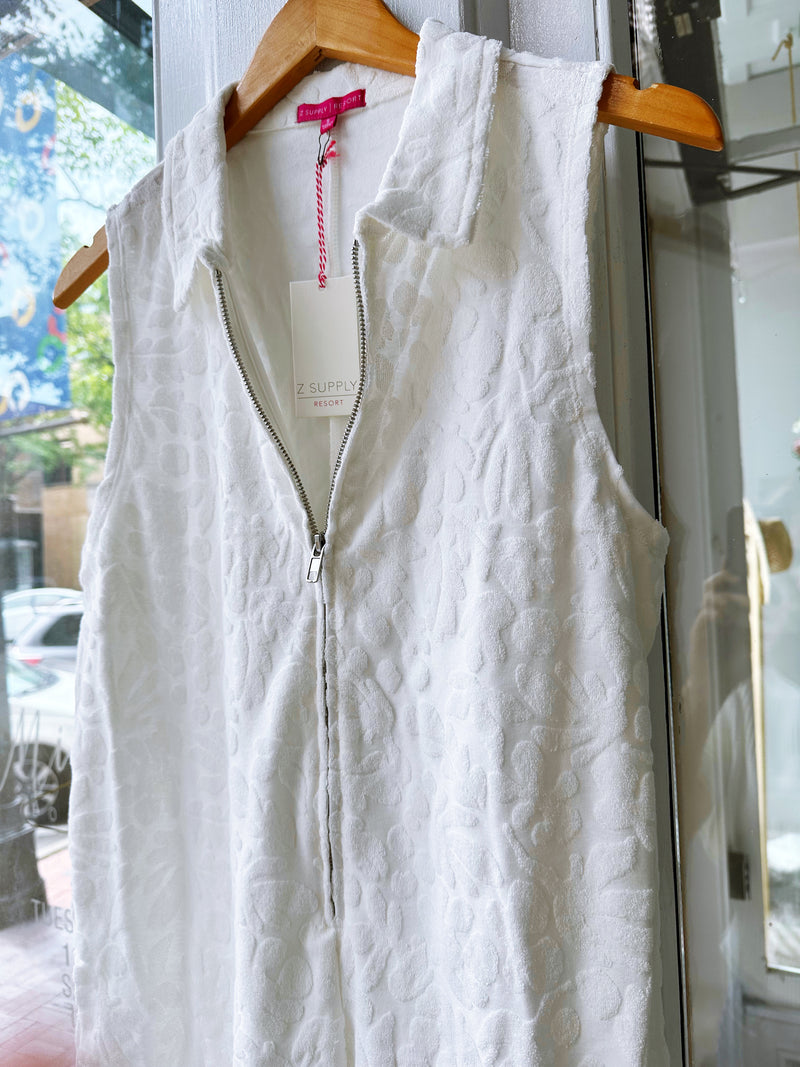 Cabo Terry Romper in White