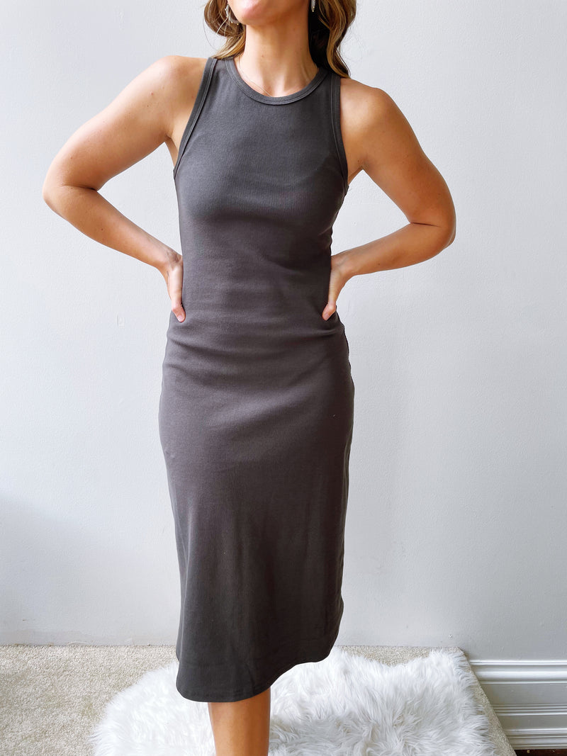 Ivette Dress in Charcoal
