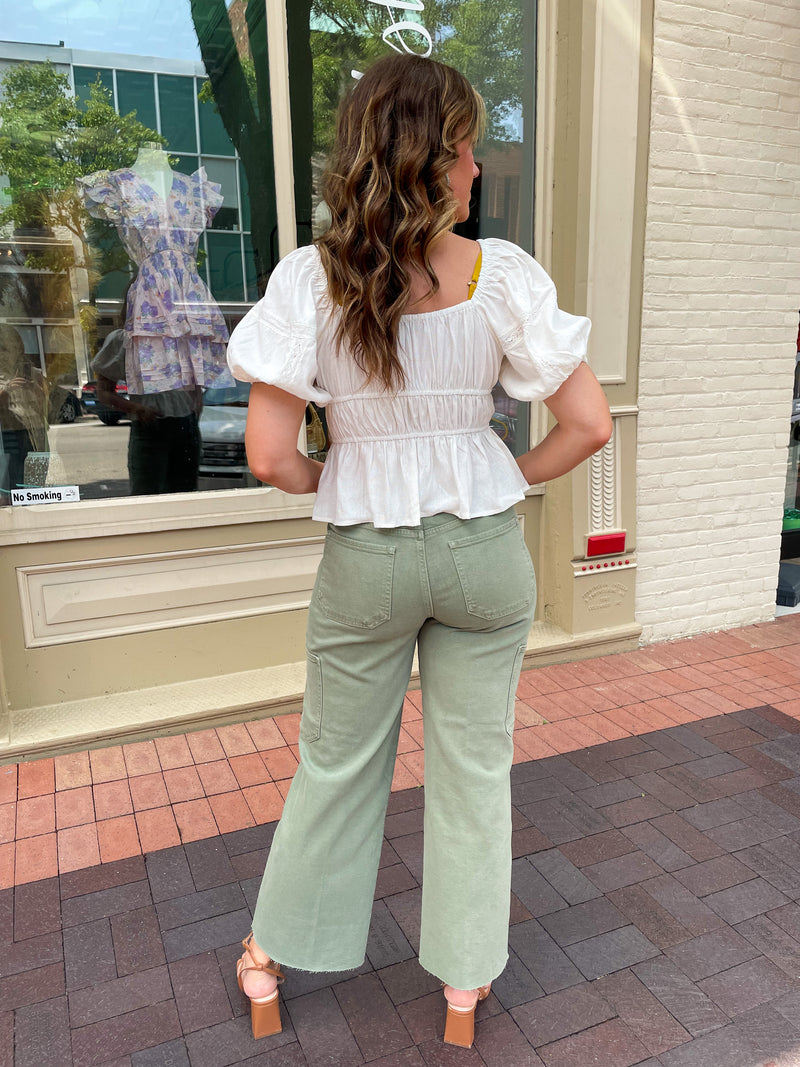 Utility Straight Leg Jean in Bay Leaf