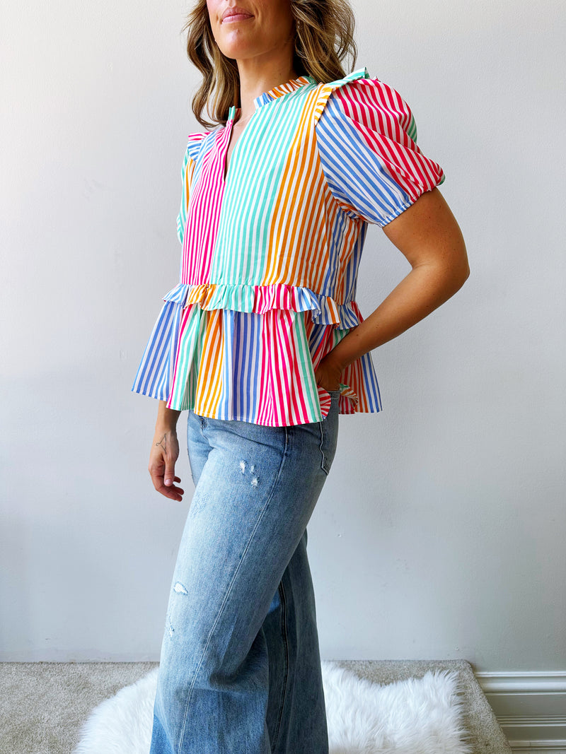Carnivale Striped Blouse