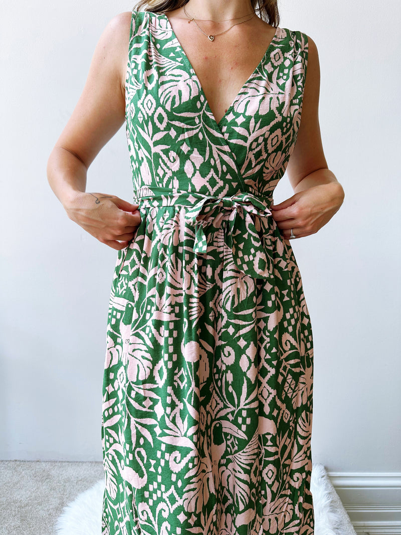 Summer Carnival Wrap Dress