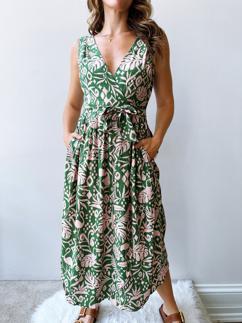 Summer Carnival Wrap Dress