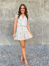 Watercolor Tiered Mini Dress
