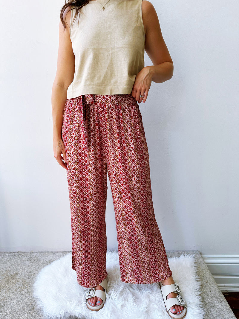 Persian Printed Wide Leg Pant