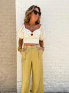 Cutout O Ring Crop Blouse