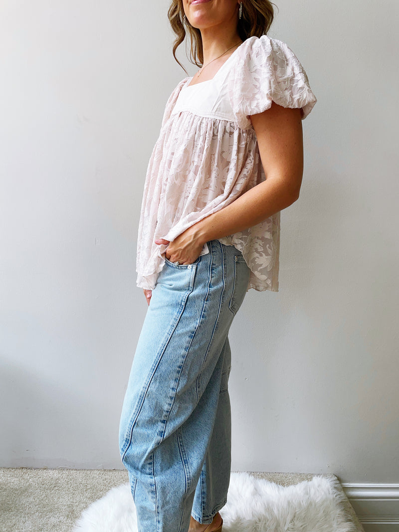 Sunrise To Sunset Blouse in Champagne