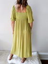 Kiwi Embroidered Midi Dress