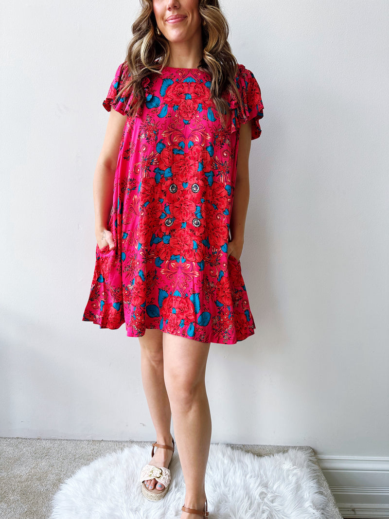 Yara Printed Mini Dress