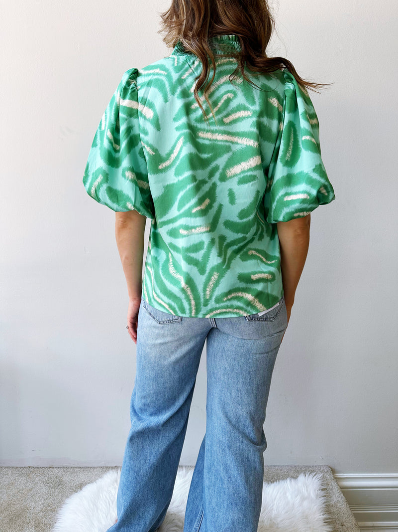 Emerald Envy Blouse