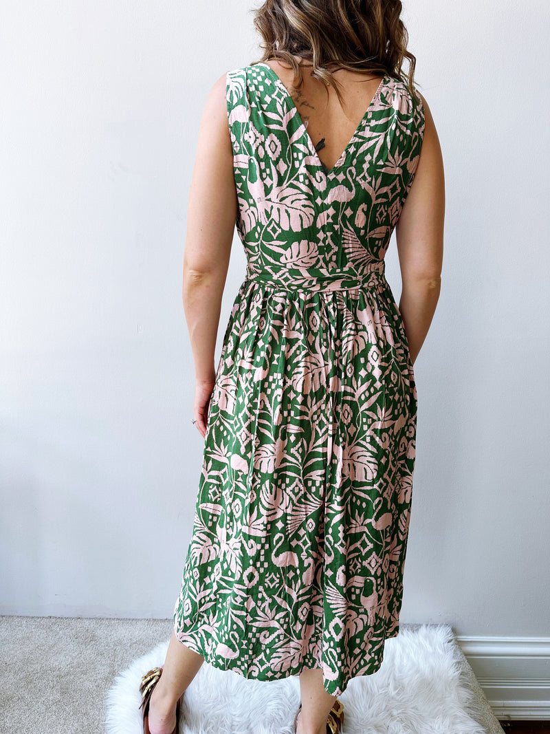 Summer Carnival Wrap Dress