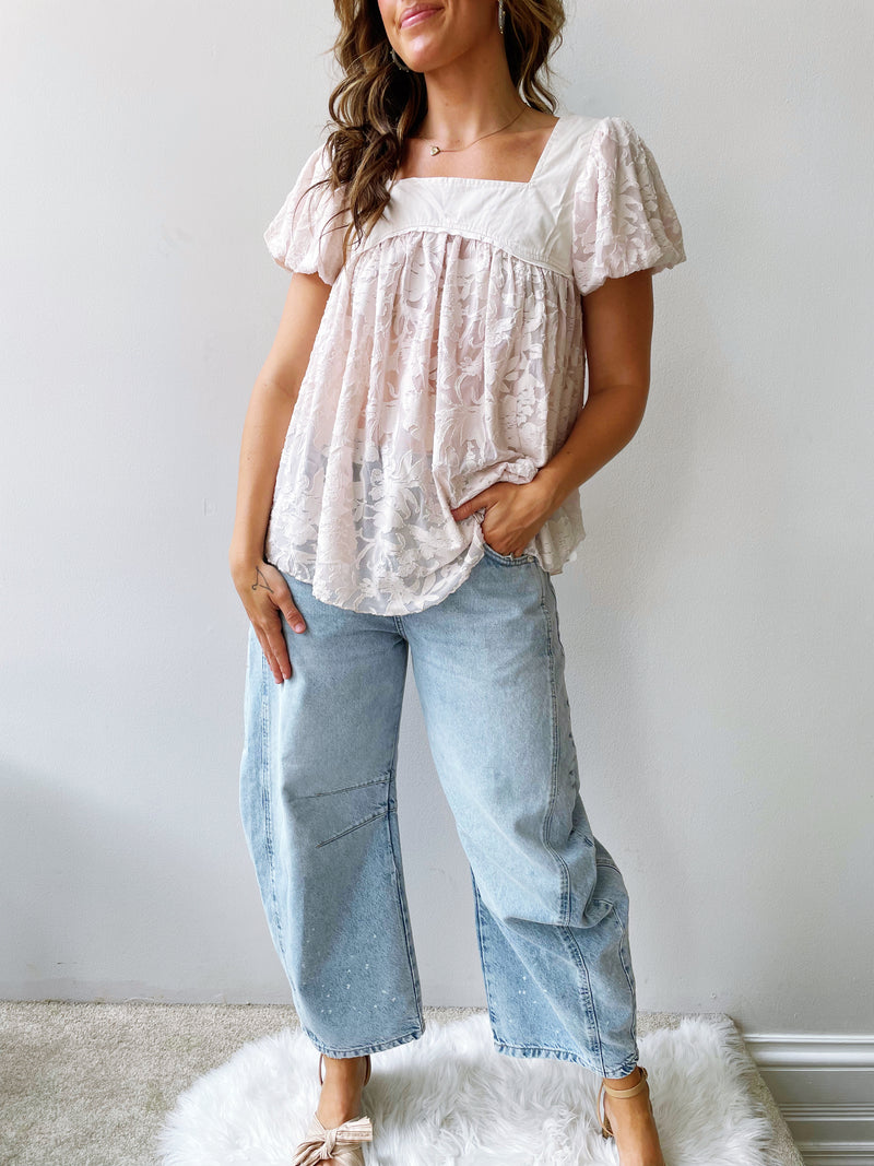Sunrise To Sunset Blouse in Champagne