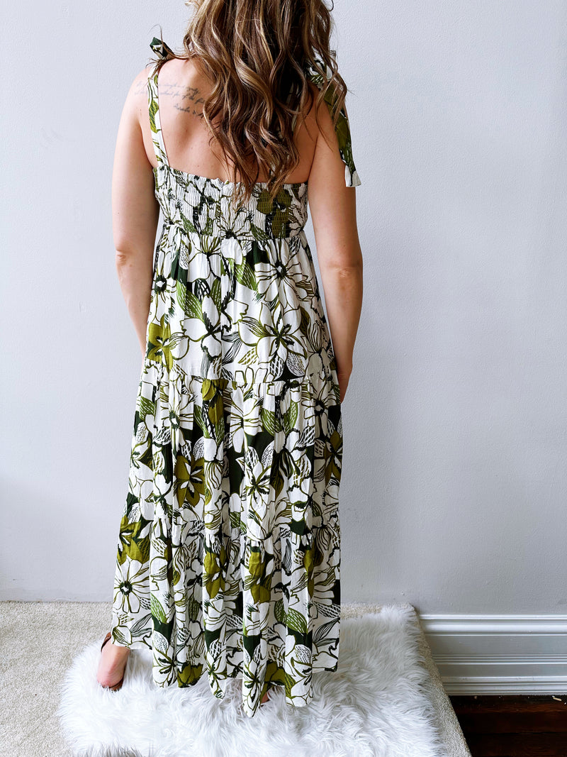 Greenery Garden Maxi Dress