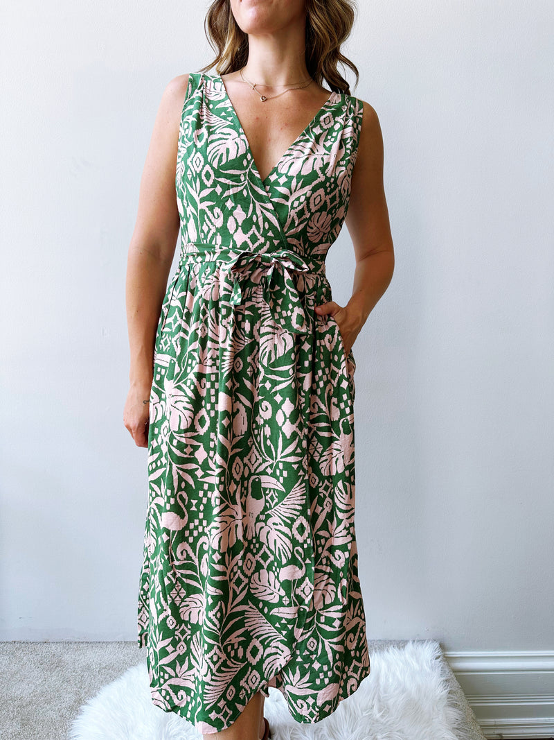 Summer Carnival Wrap Dress