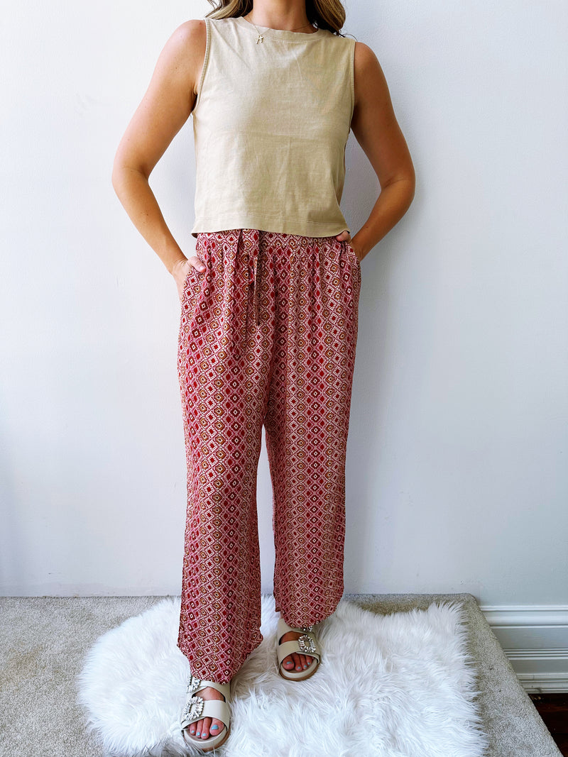 Persian Printed Wide Leg Pant