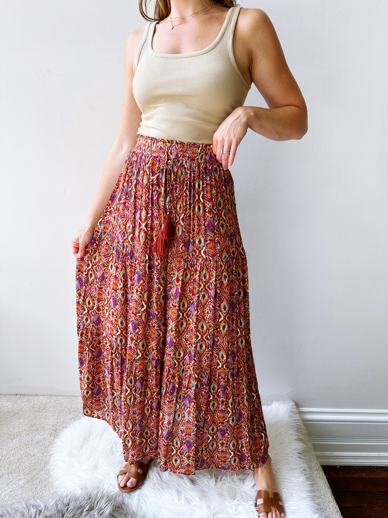 Royal Desert Midi Skirt