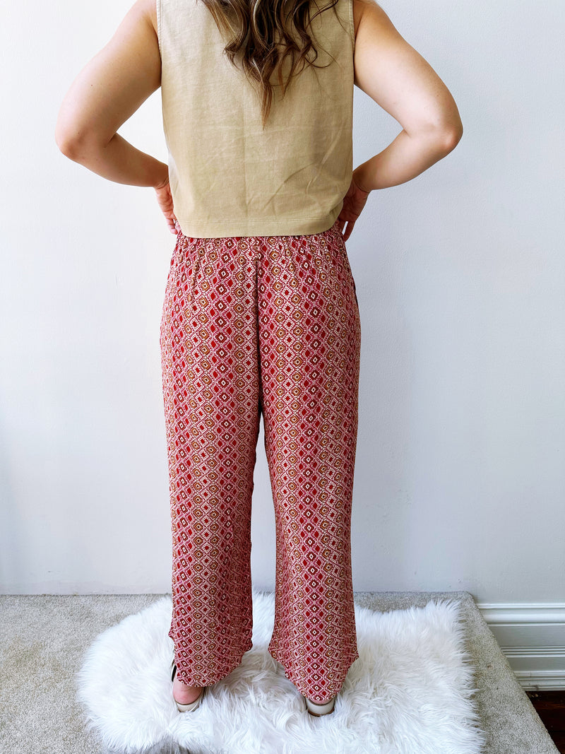 Persian Printed Wide Leg Pant