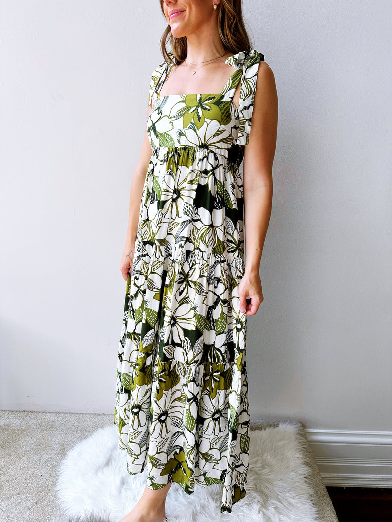 Greenery Garden Maxi Dress