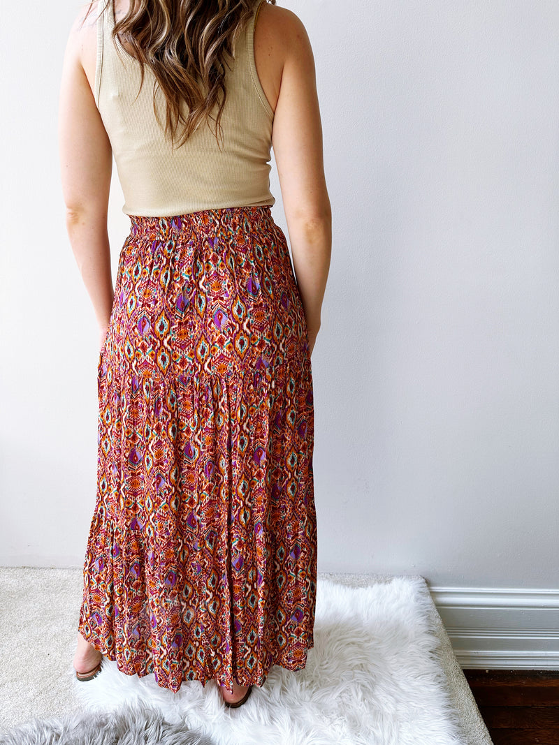 Royal Desert Midi Skirt