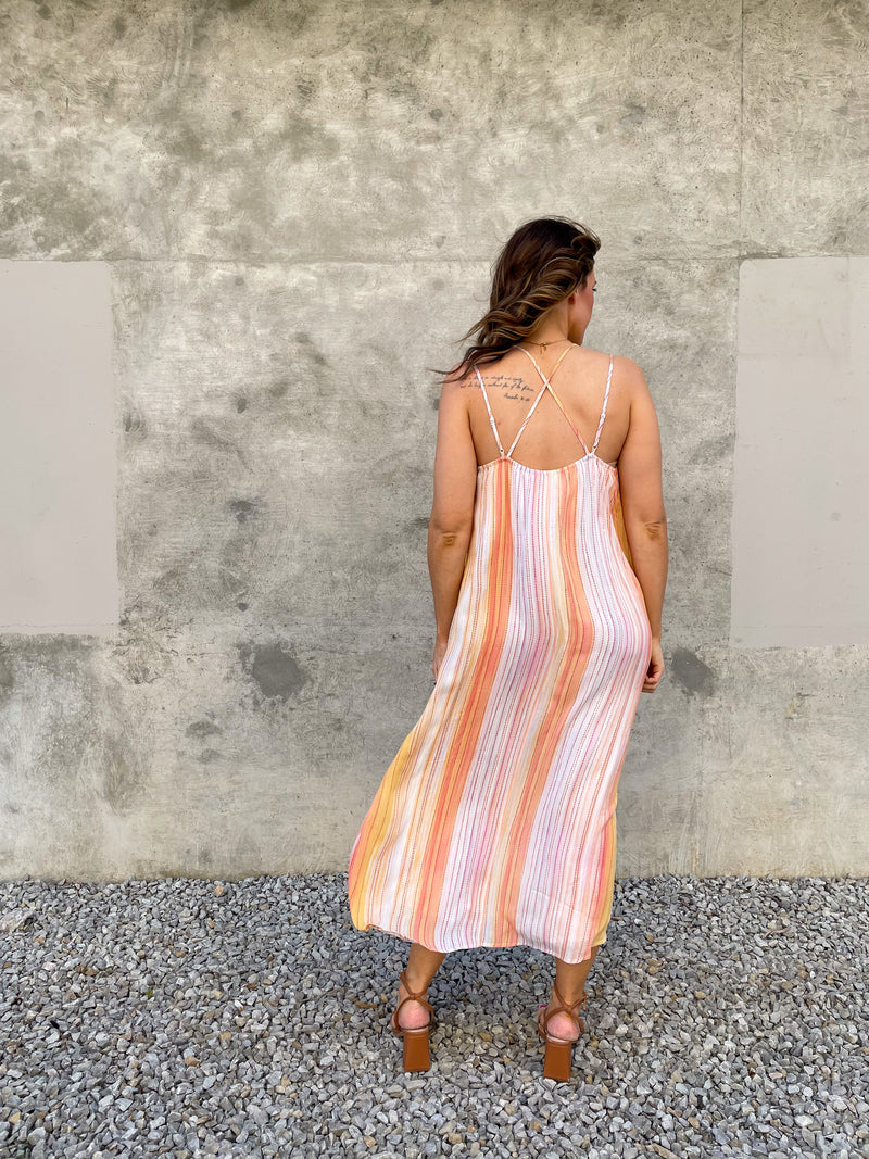 Sayulita Stripe Maxi Dress