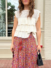 Bad Romance Tiered Tank in Ivory