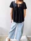 Sunrise To Sunset Blouse in Washed Black