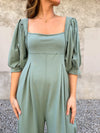 Lotta Love Romper in Washed Army