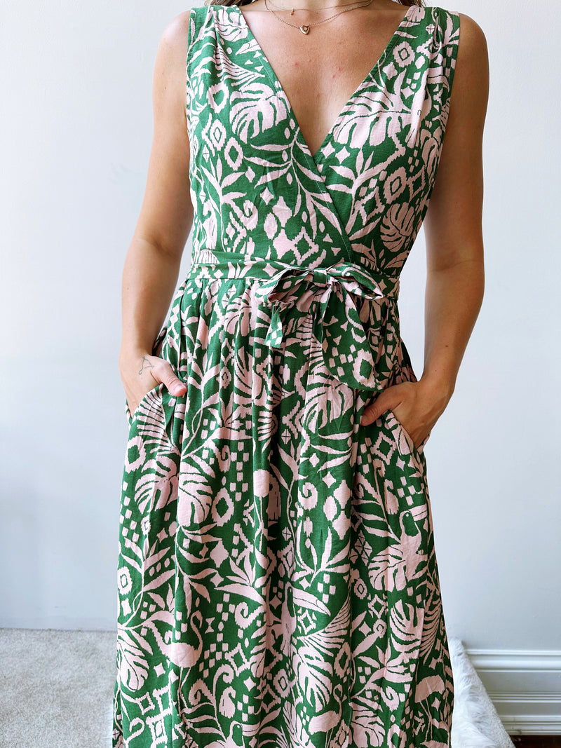 Summer Carnival Wrap Dress