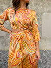 Marble Magic Midi Dress