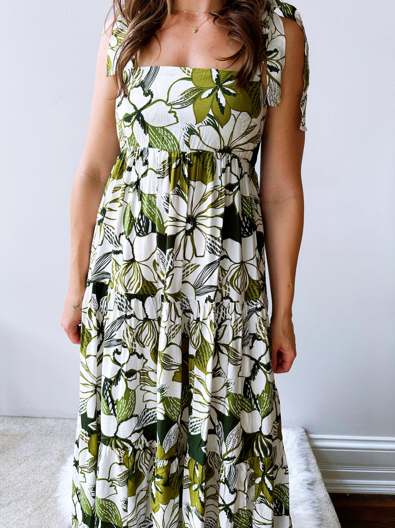 Greenery Garden Maxi Dress