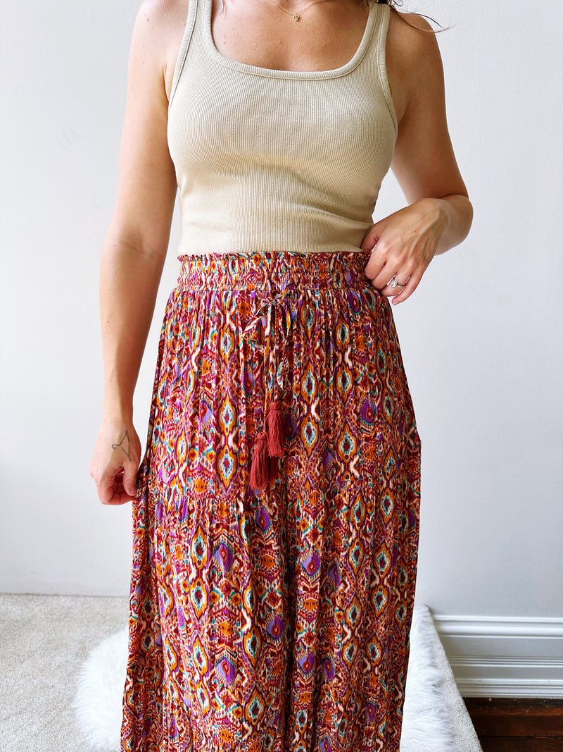 Royal Desert Midi Skirt