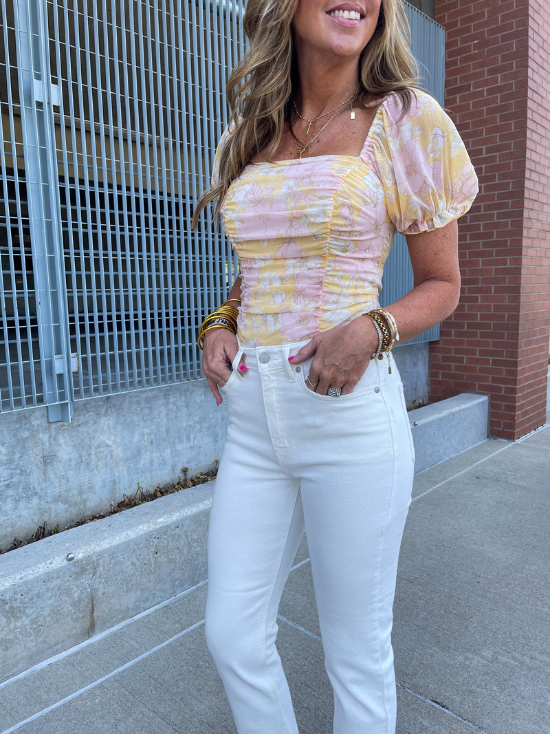 Mango Puff Sleeve Bodysuit
